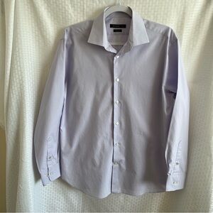 John Varvatos Regular Fit Long Sleeve Button Up Shirt Light Purple 16 x 32/33